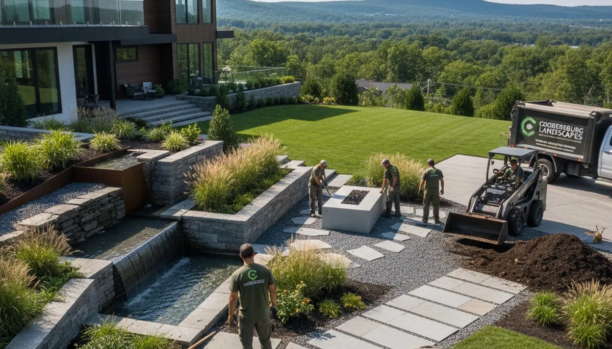 Professional landscaping service in Allentown, PA for lawn care and property maintenance