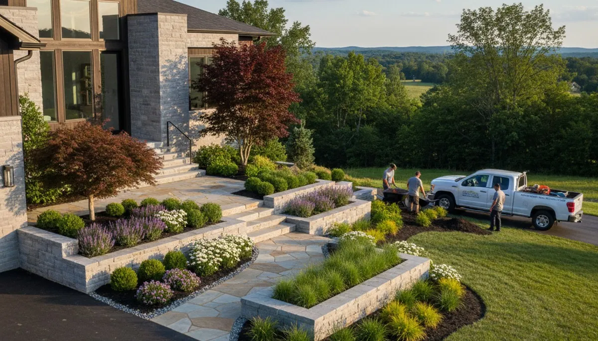 Professional landscaping service in Allentown, PA for lawn care and yard maintenance