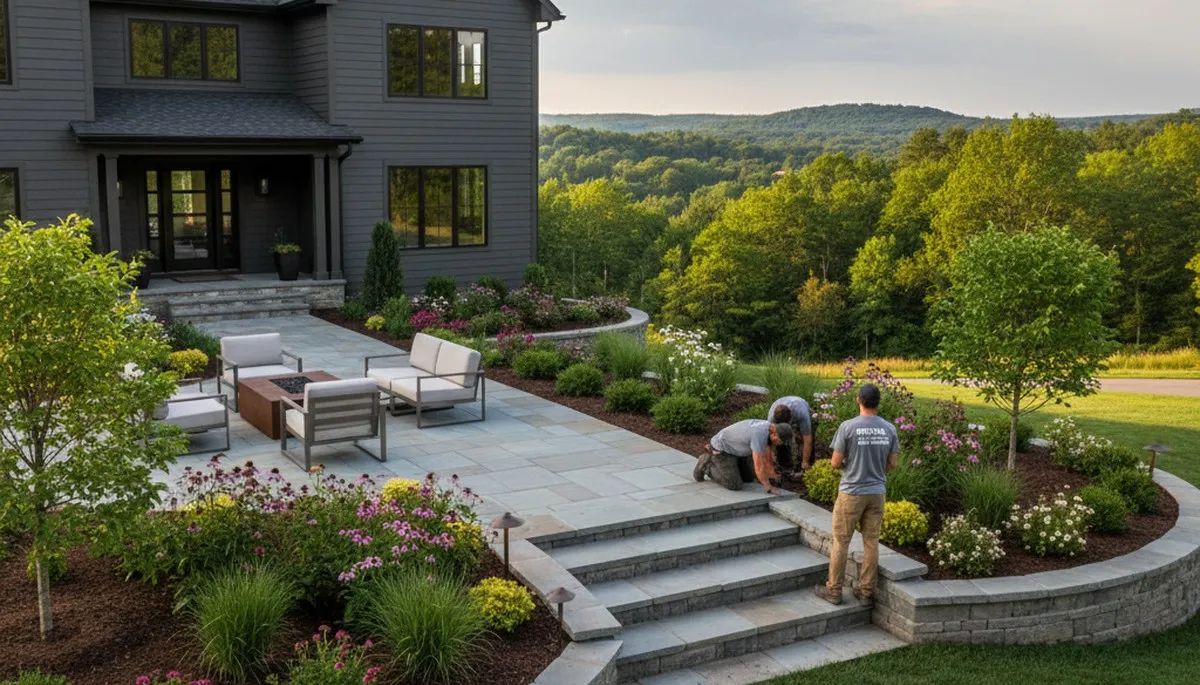 Professional landscaping service in Allentown, PA for lawn care and property maintenance